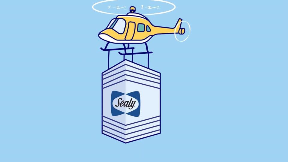 Sealy mattress product campaign video thumbnail