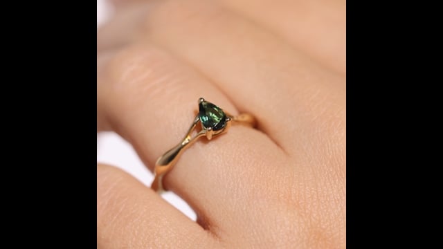 Pear Blaze - Turmalina Verde 0.3ct | Pear Blaze - 0.3ct Green Turmaline 