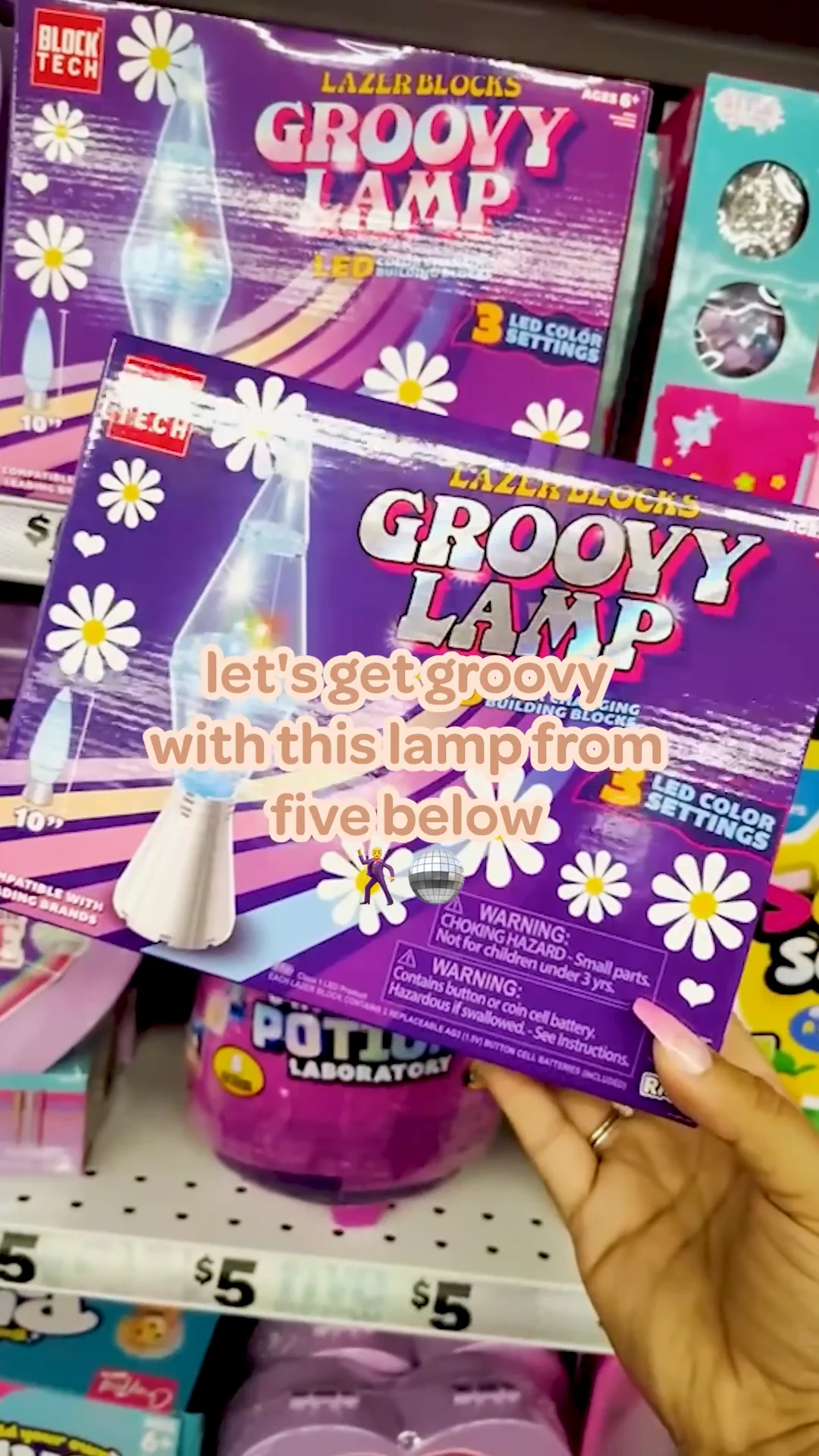 Block Tech® Lazer Blocks Groovy Lamp LED Building Blocks Set