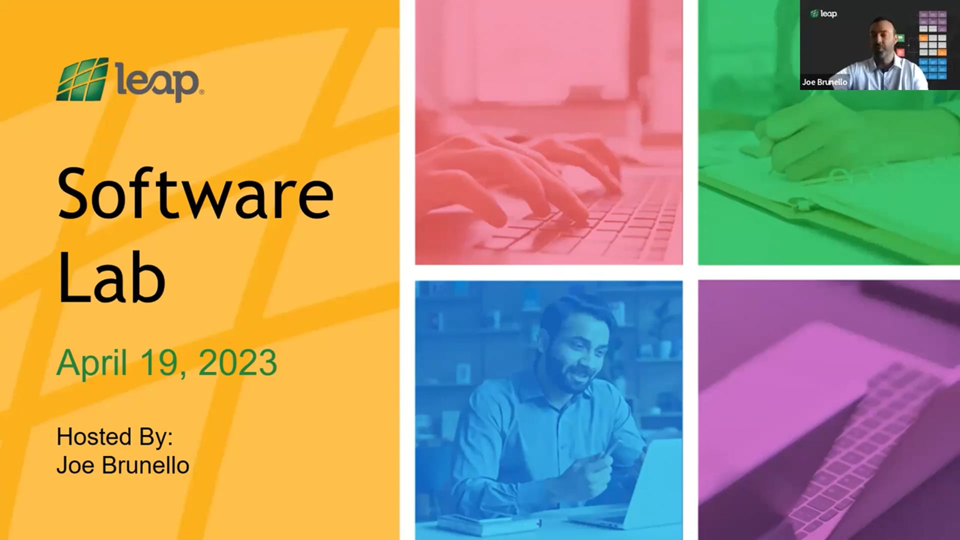 Software Lab, Joe Brunello, 4_19_23_  Overview of April 20 Release, Client Portal