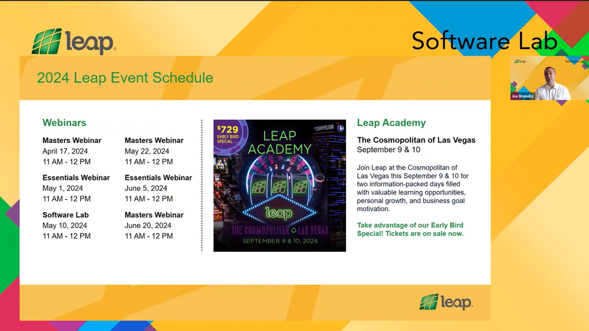 Software Lab, Joe Brunello, 4_5_24_ Software Release, Calculator updates, delivery