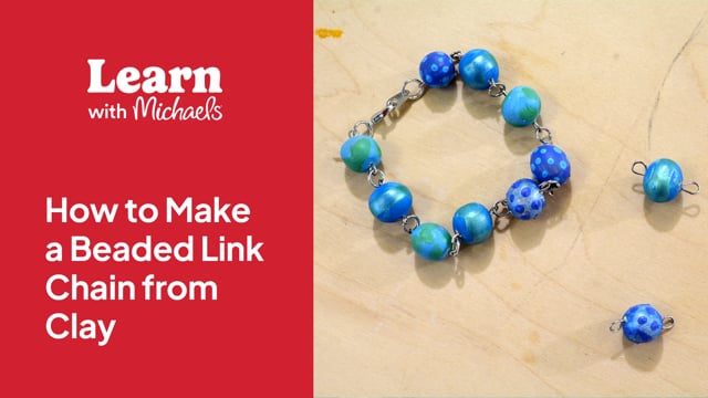 How to Make a Beaded Link Chain from Clay