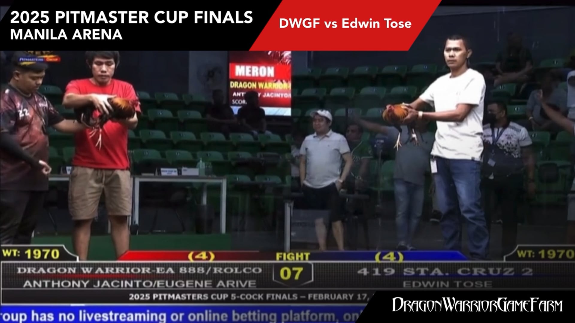 2025 Pitmaster Cup Finals DWGF vs Edwin Tose