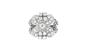 C. 1980 Vintage 1.10 ct. t.w. Diamond Ring in 14kt White Gold