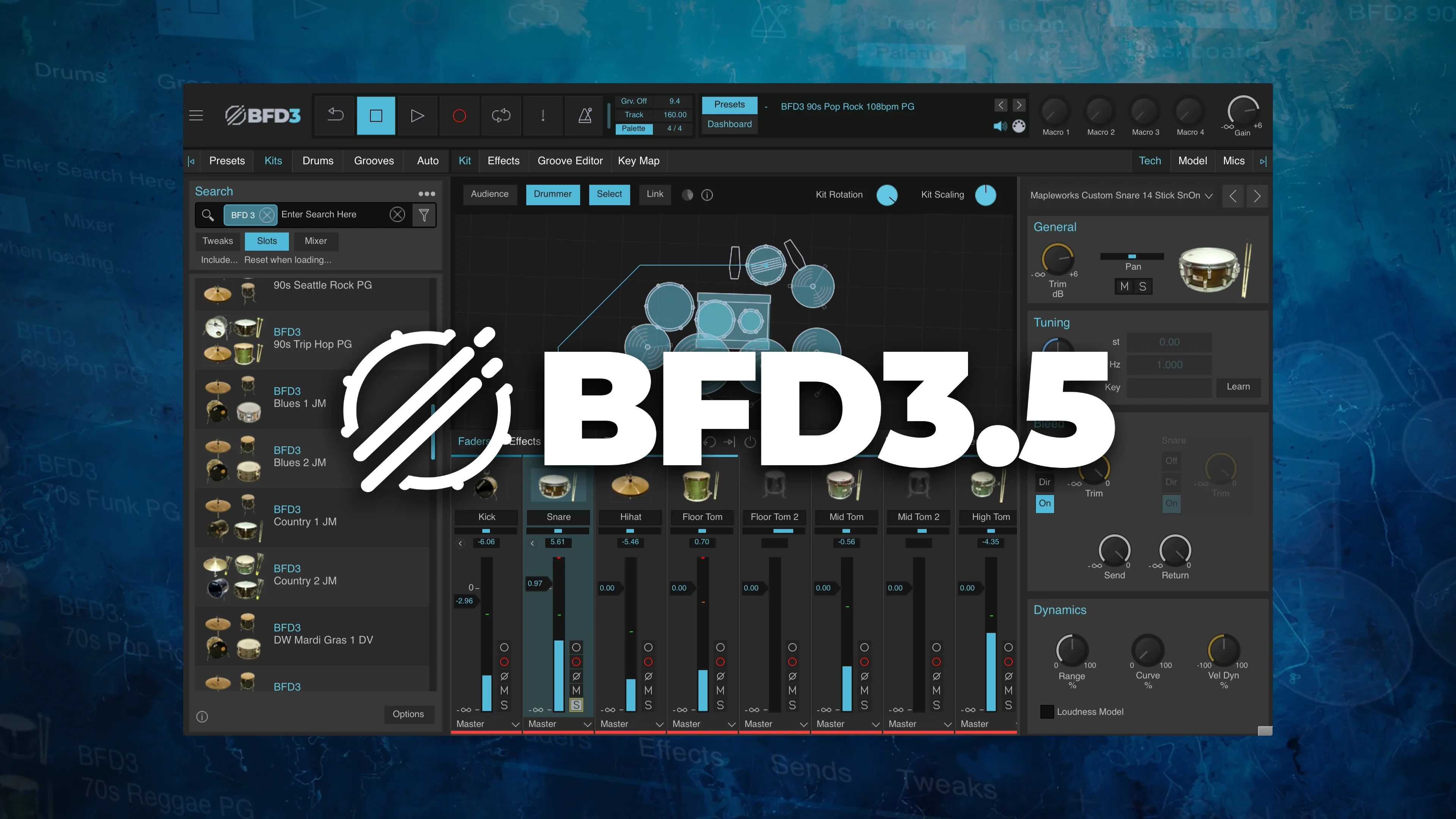 Andy Johns & Joe Barresi for BFD ドラム音源 Andy Johns Classic Drums – Media Integration, Inc.