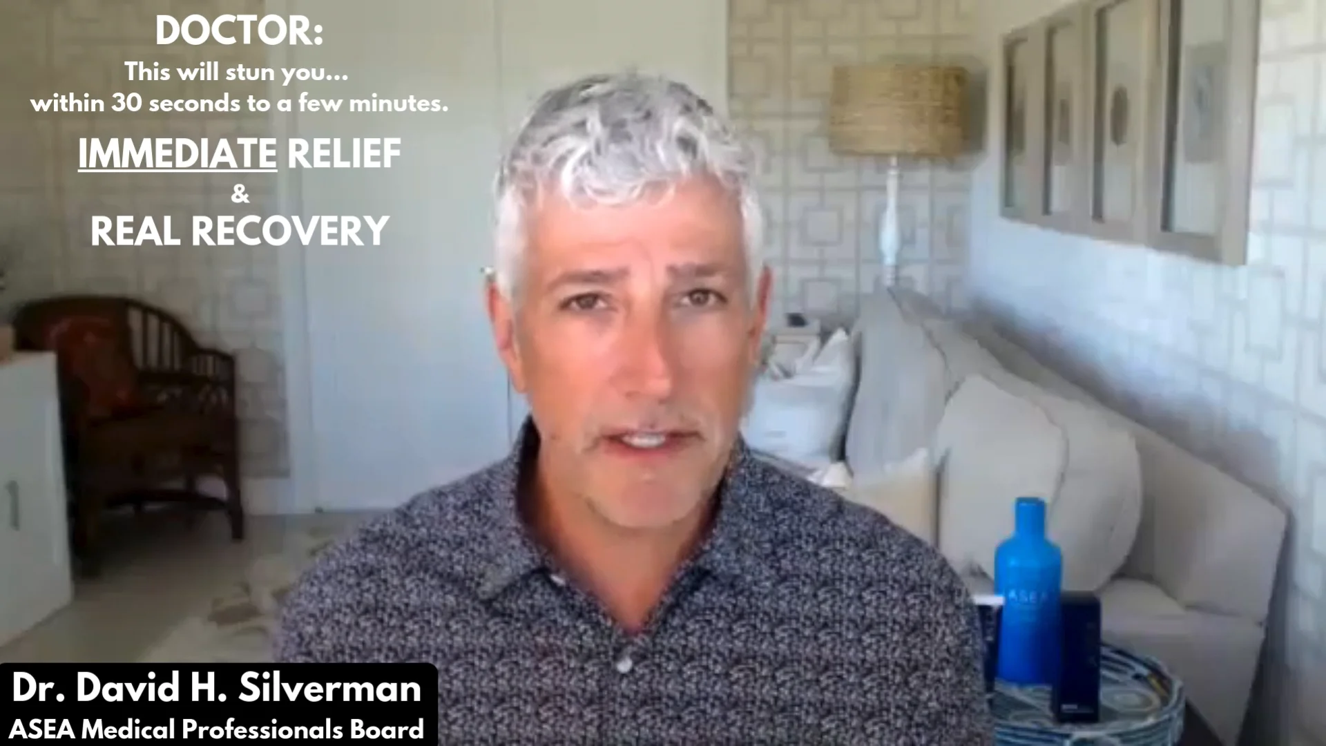 A Safe, Non-Pharmaceutical Breakthrough for "RELIEF & RECOVERY"