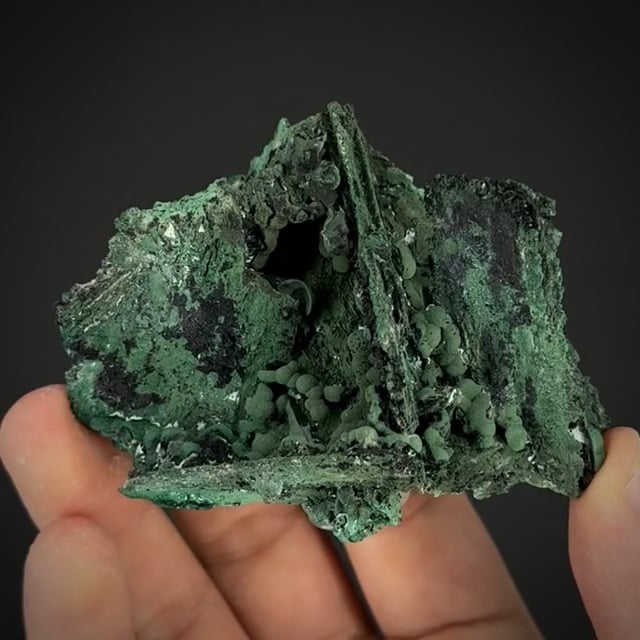 Enargite and Malachite (VERY RARE DR Congo)