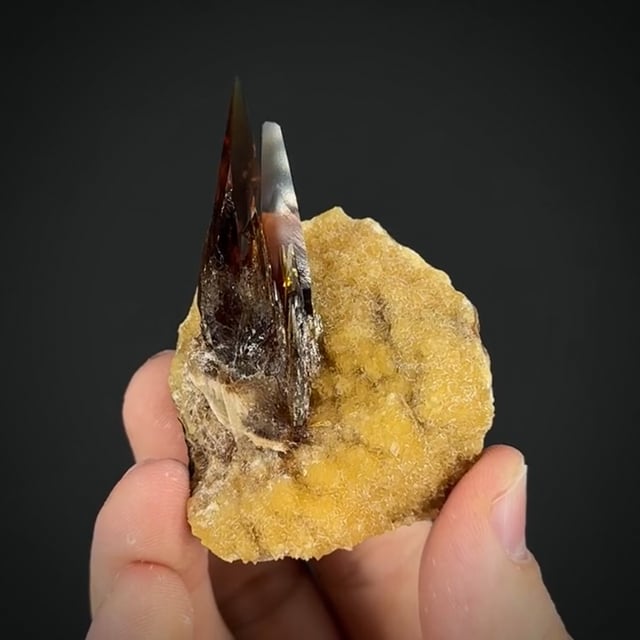 Baryte on Calcite (classic locale)
