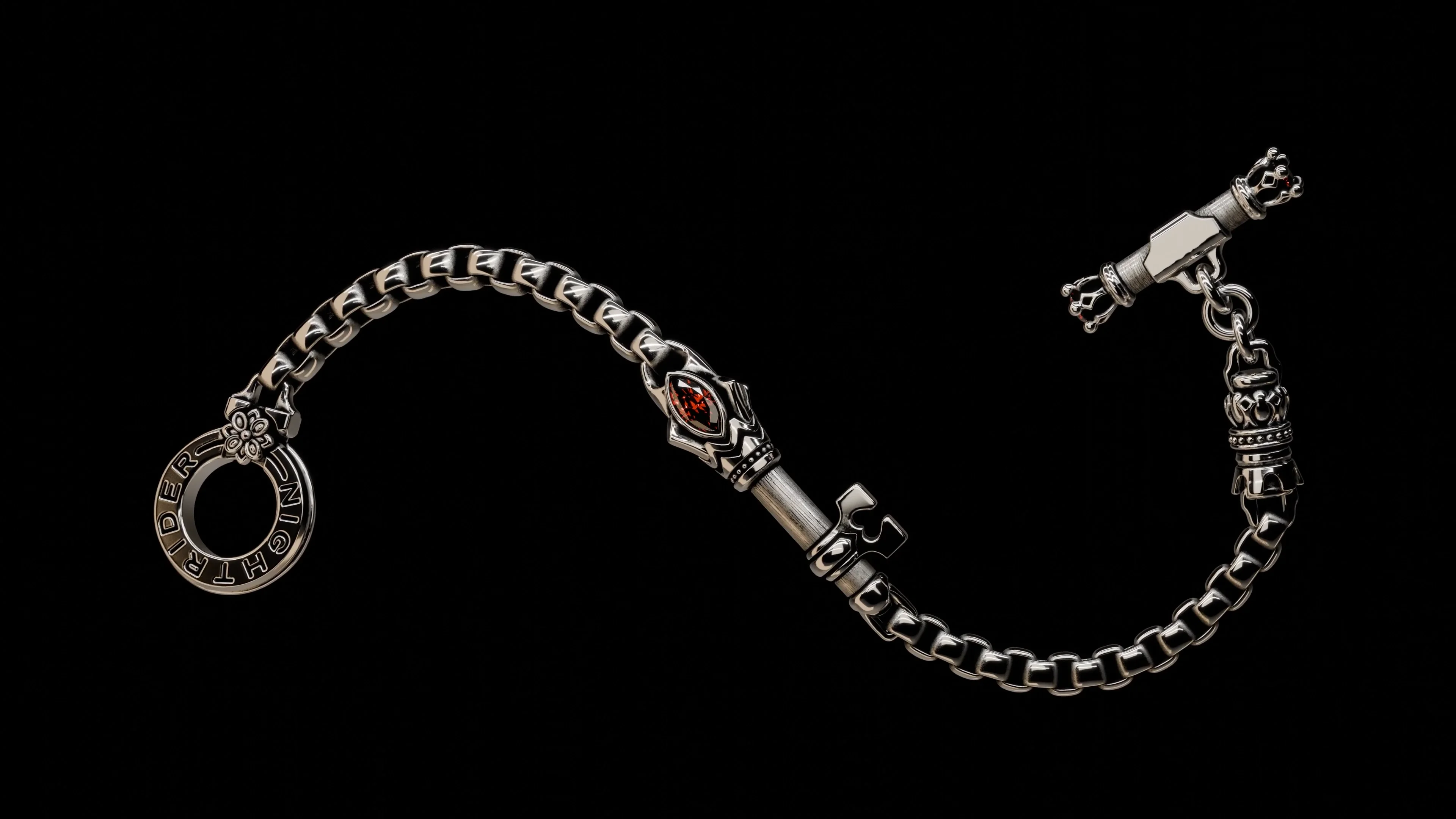 【NARRATIVEPLATOON】 QUEEN CHAIN BRACELET silver-925 adzuki bean chain bracelet | NARRATIVEPLATOON