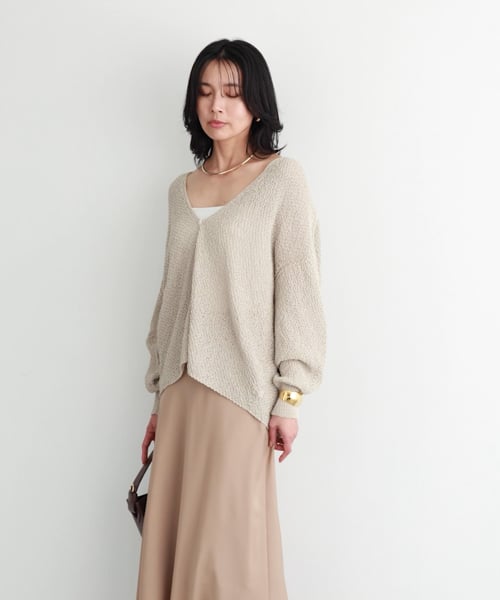 再入荷】ペーパーカノコライトカーデ / ハンドウォッシャブル