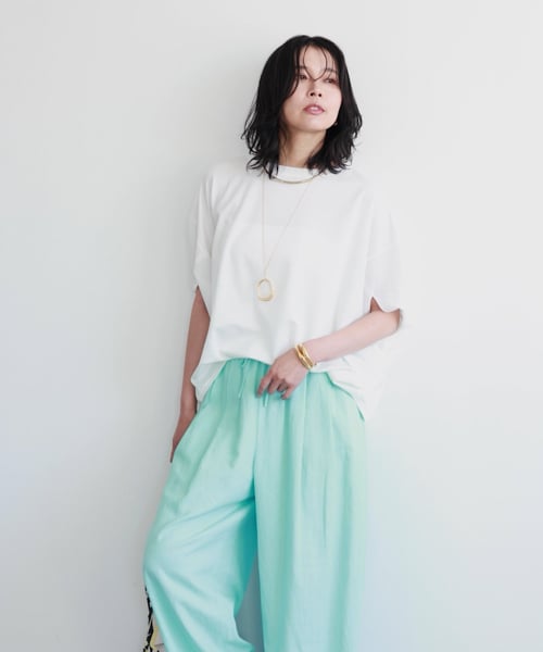 イージーリネンワイドパンツ / ハンドウォッシャブル【WEB限定