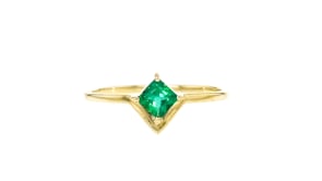 .30 Carat Emerald Ring in 14kt Yellow Gold