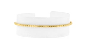 Italian 2mm 18kt Gold Vermeil Bead-Chain Bracelet