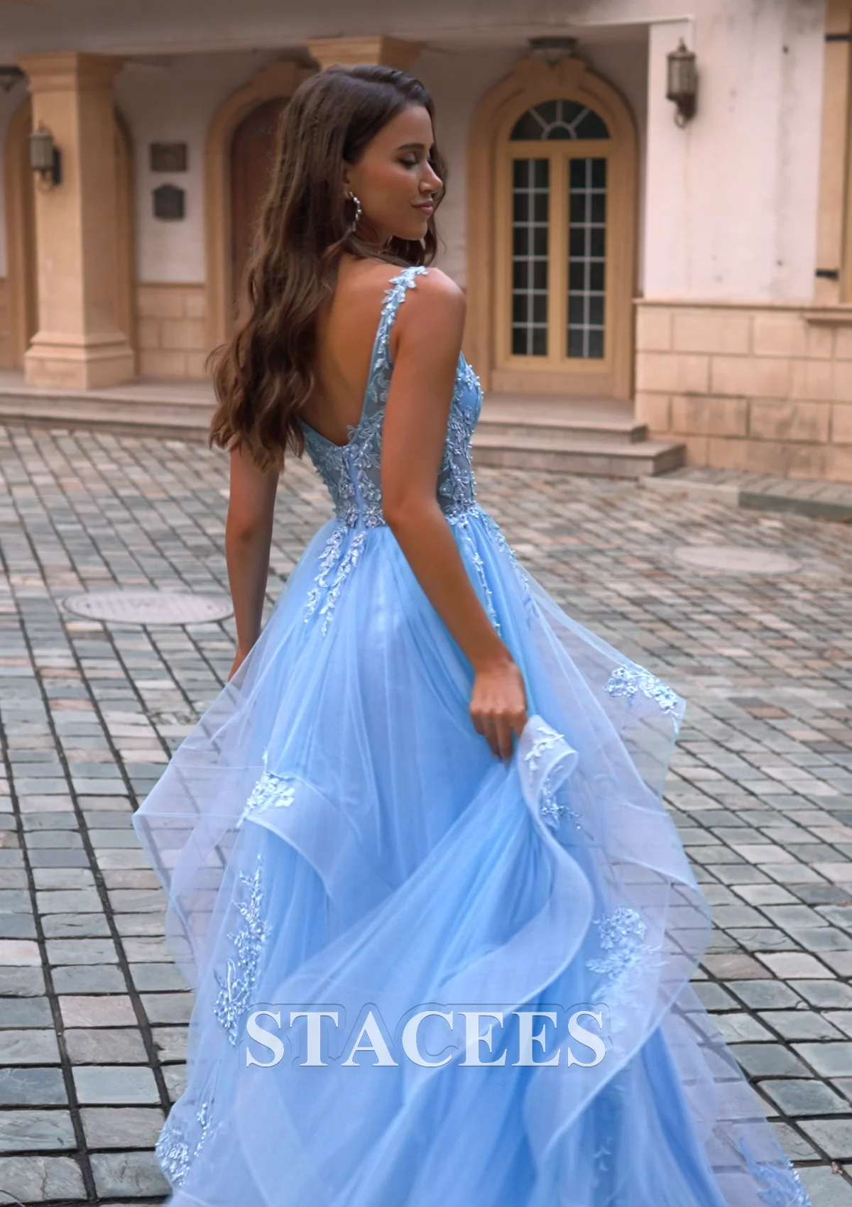 bridesmaid dresses for larger ladies uk Plus Size Mermaid Evening Dresses with Lace Sleeves main image 0