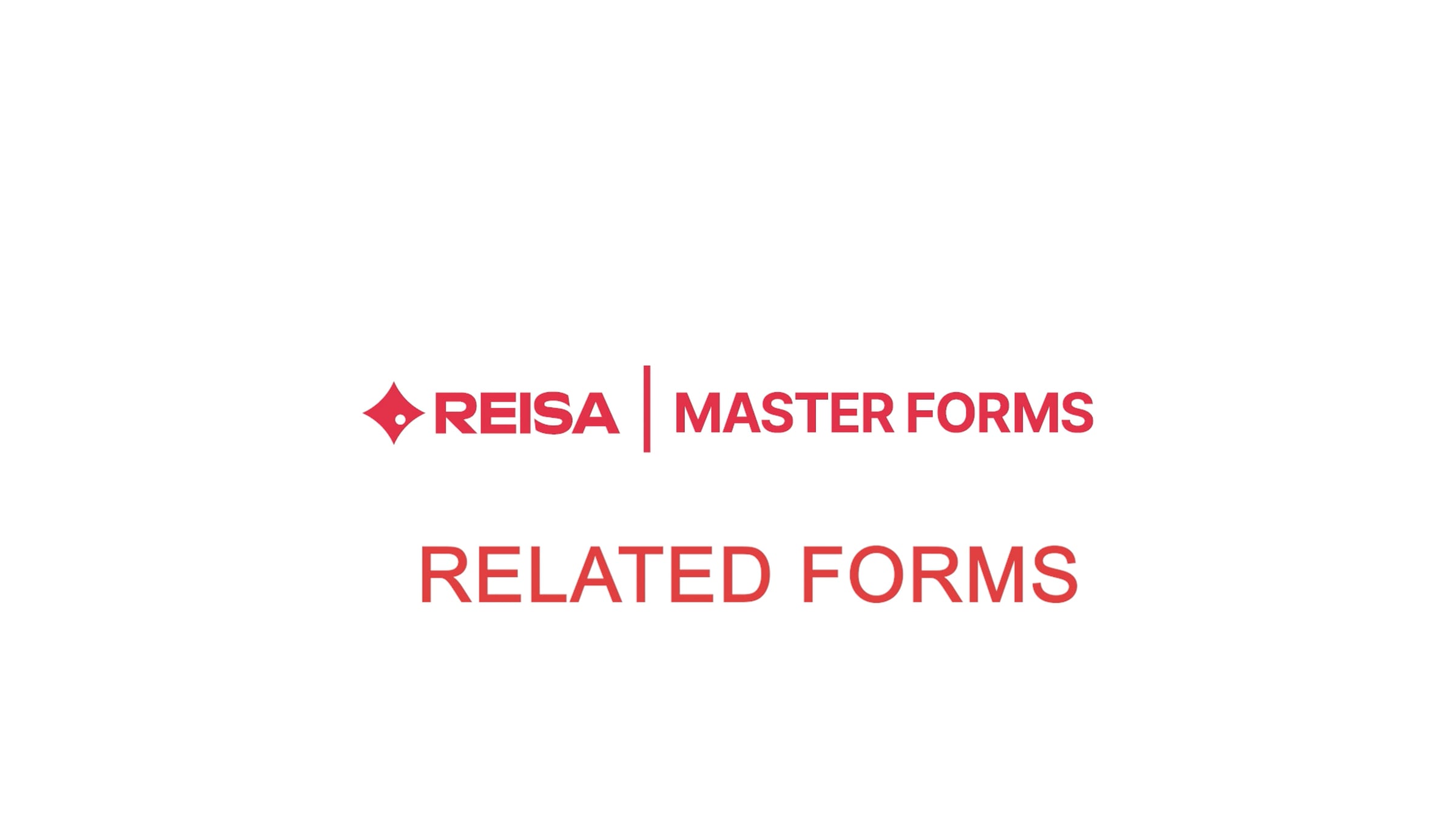 REISA Master Forms - Related Forms | Videos & Movies on Vimeo