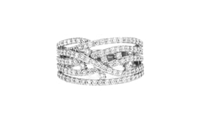 1.00 ct. t.w. Lab-Grown Diamond Multi-Row Ring in Sterling Silver