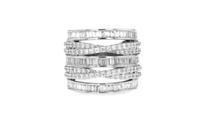 2.00 ct. t.w. Lab-Grown Diamond Highway Ring in Sterling Silver