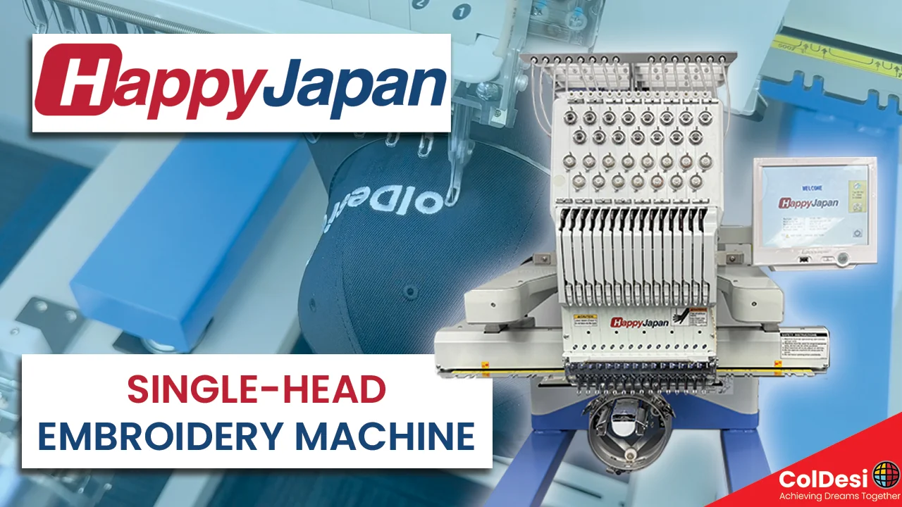 HappyJapan HCU2-1501 Embroidery Machine | Colman and Company