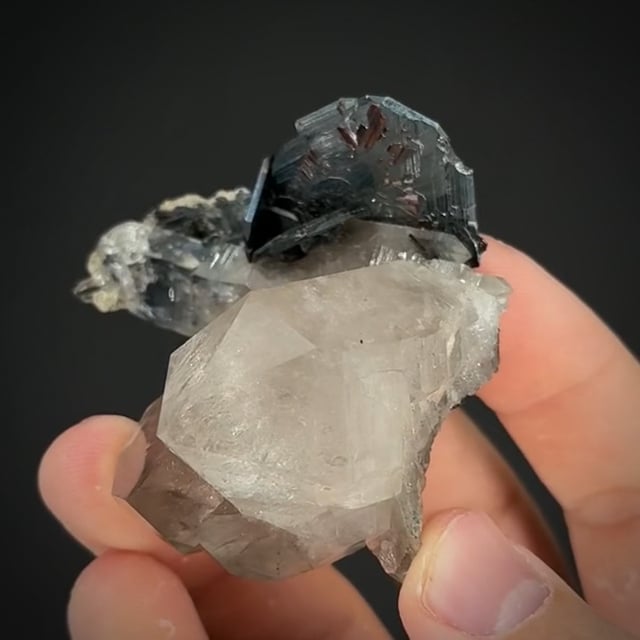 Hematite, Quartz & Rutile (superb - classic locale)