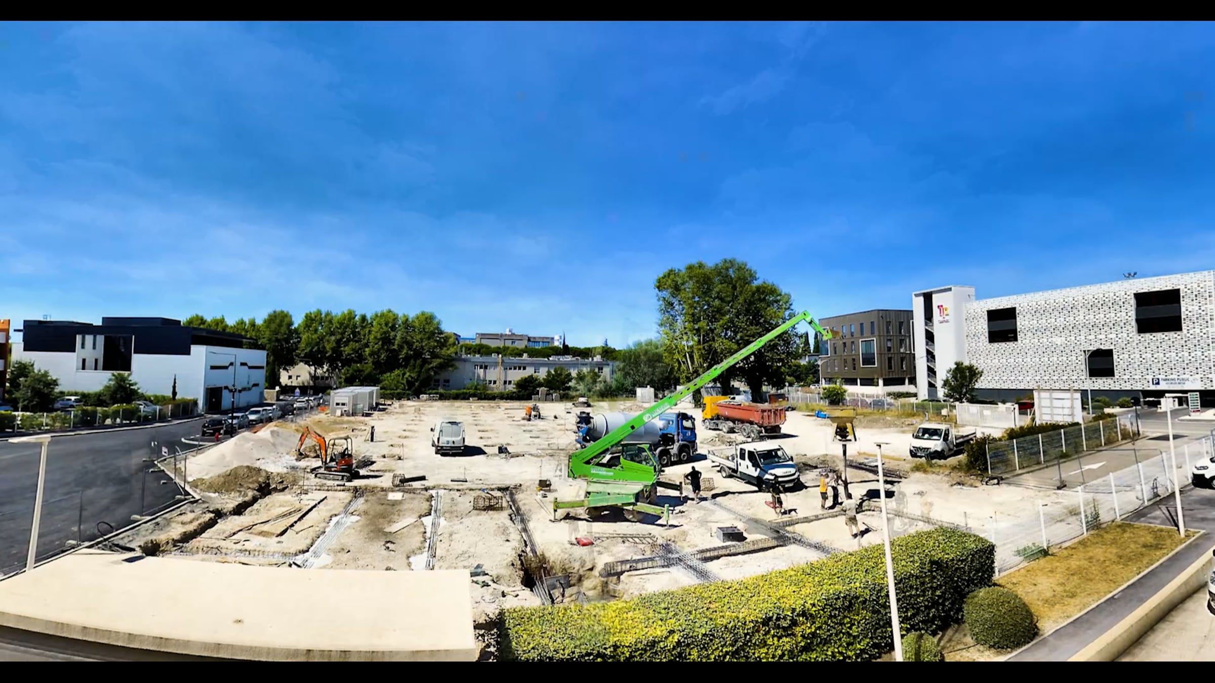 Suivi de chantier timelapse du laboratoire Phytocontrol à Nîmes