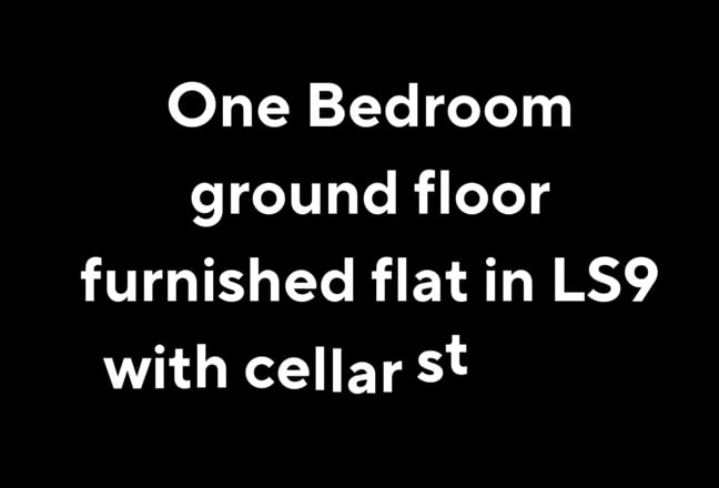 Spacious 1 Bedroom Ground Floor Flat Main Photo