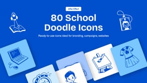 Animated School Doodles Icon, an Outline Icon by Vectors Market (Thumbnail 5 of 5)