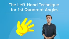The Left-Hand Technique for 1st Quadrant Angles
