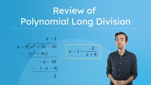 Review of Polynomial Long Division