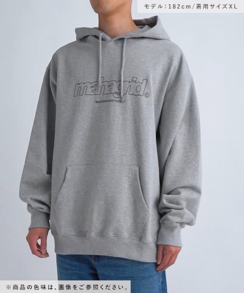 【mahagrid】22SS★ THIRD LOGO HOODIE THIRD LOGO CROP HOODIE [BROWN] - MAHAGRID