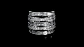 2.00 ct. t.w. Lab-Grown Diamond Highway Ring in Sterling Silver
