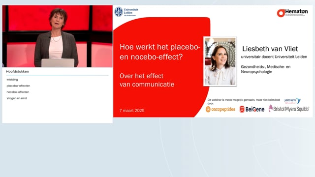 Webinar placebo- nocebo-effect