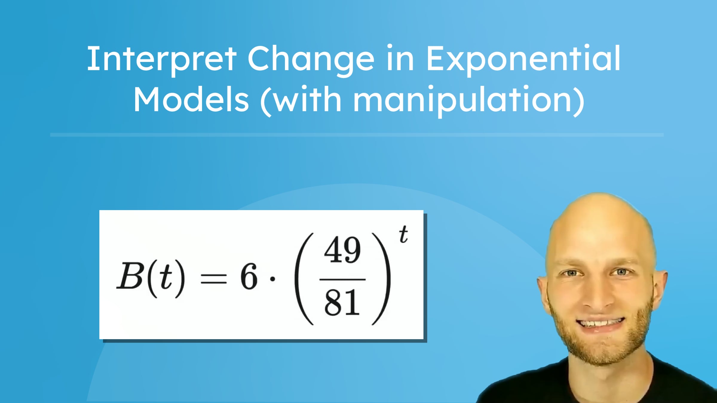 Interpret Change in Exponential Models (with manipulation) | Videos ...