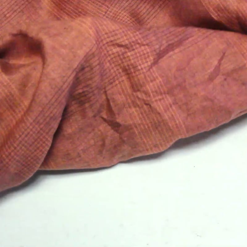 Vidéo: Étoffe 100 % lin - Carreaux vieux rose