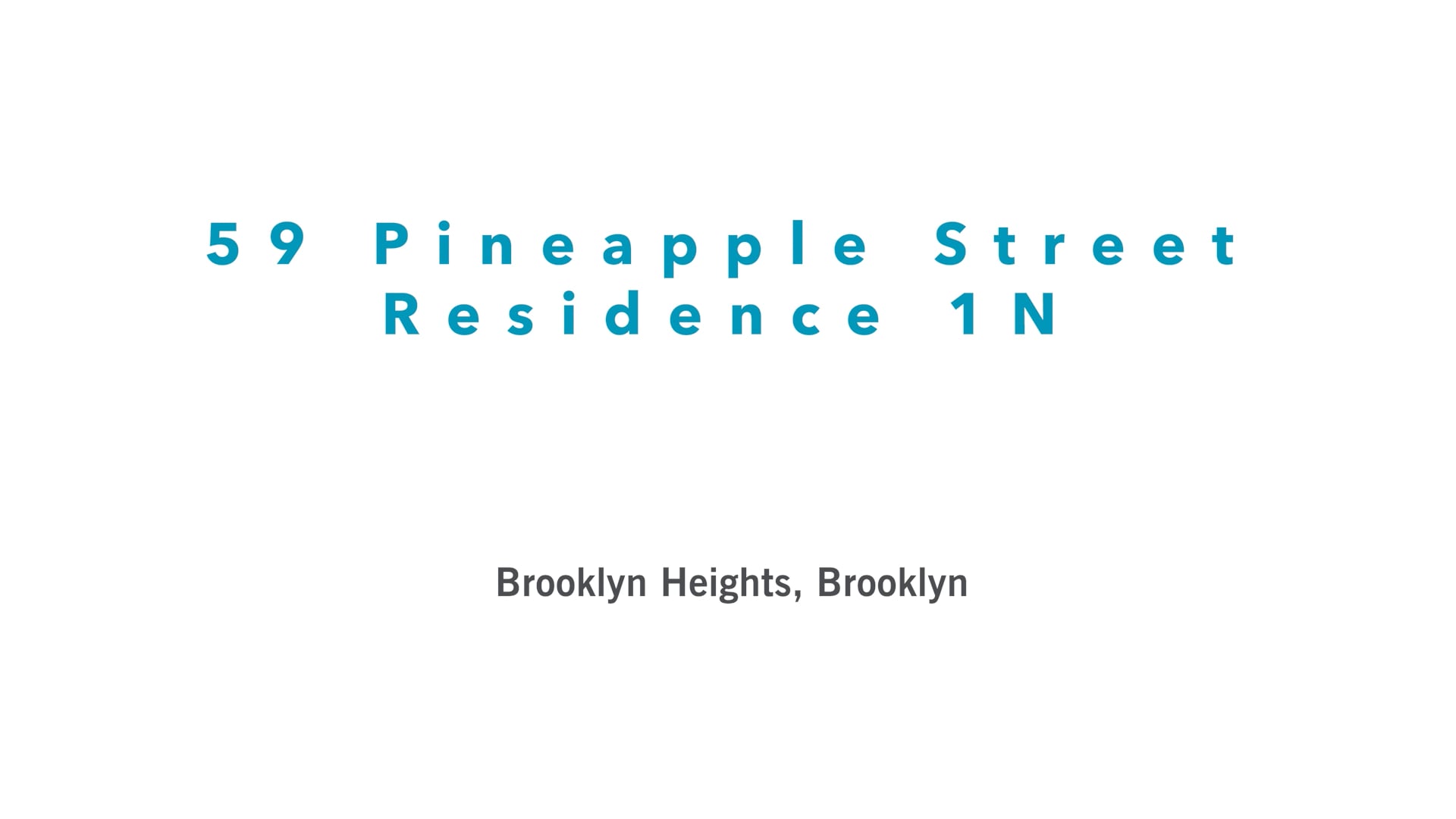 59 Pineapple Street - Apt 1N