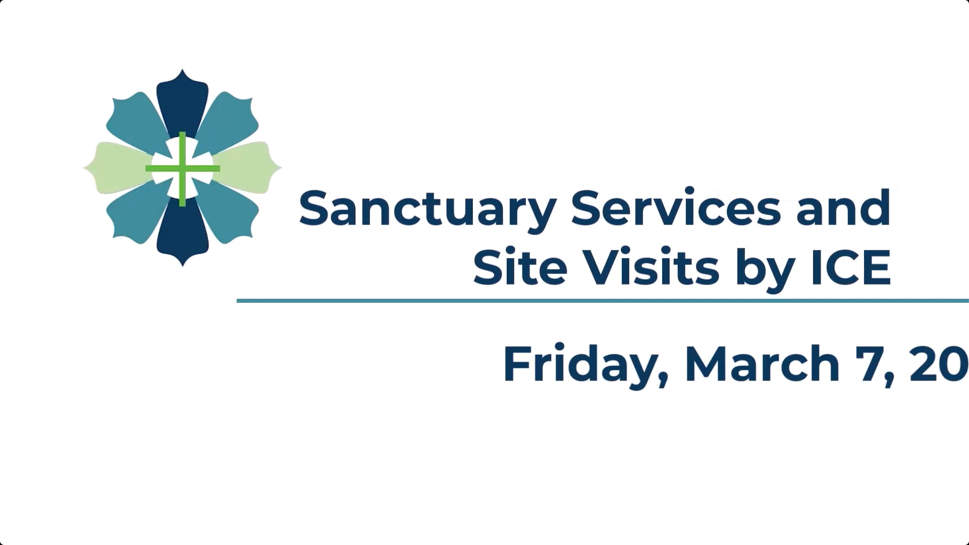 Sanctuary Services and Site Visits Webinar 3-7-25