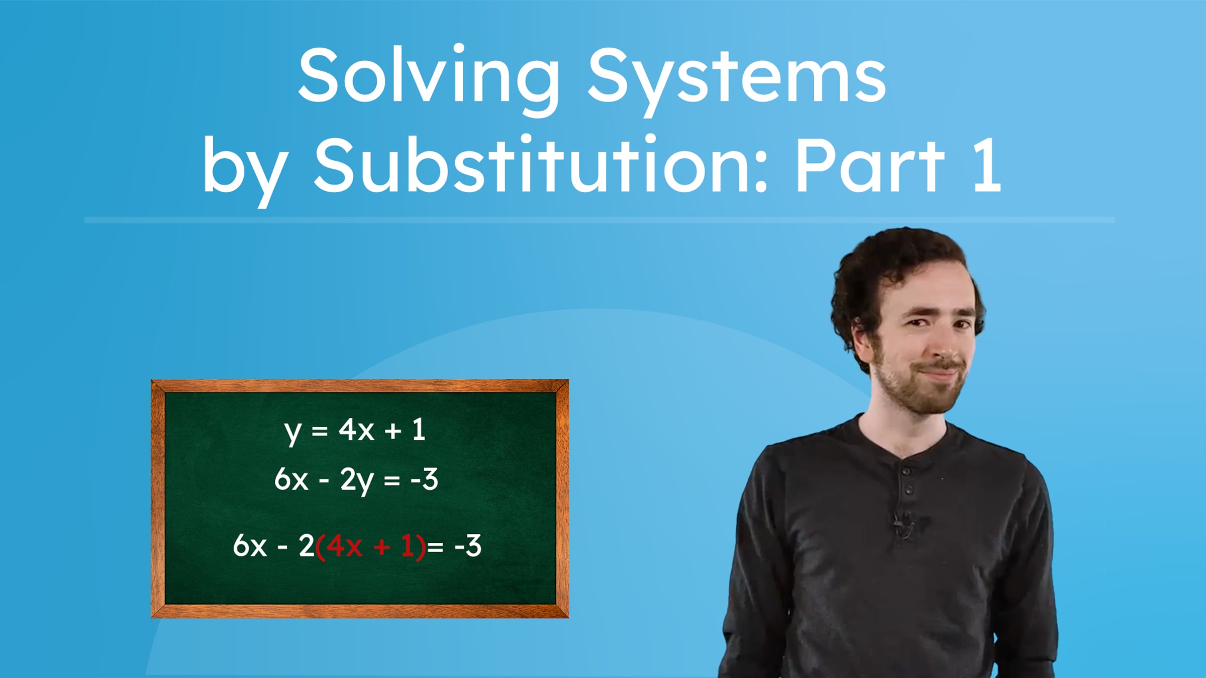 Solving Systems by Substitution: Part 1