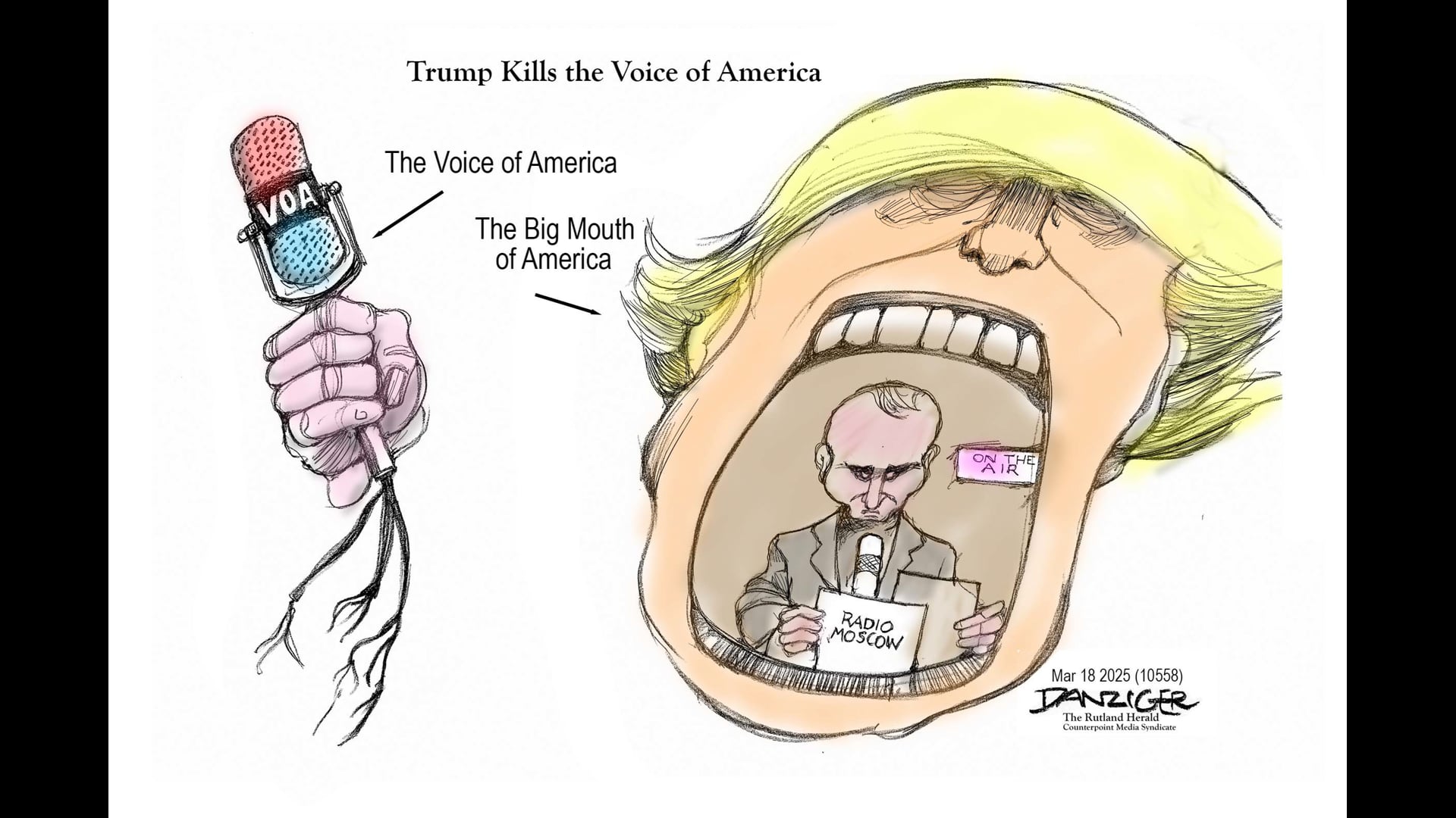 Voice of America , Jeff Danziger