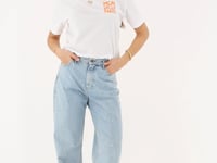 White T-shirt with orange "Mon amour Paris" | My Jewellery