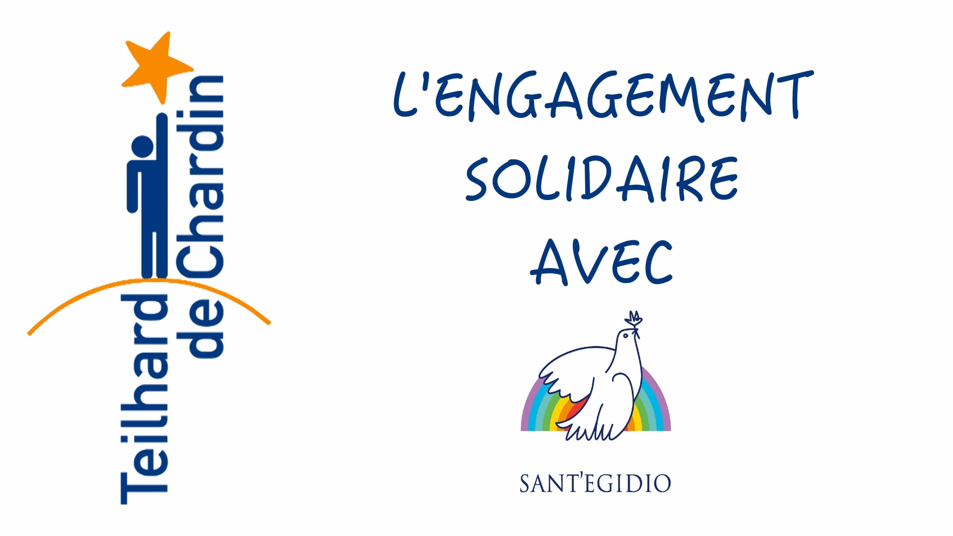 L'ENGAGEMENT SOLIDAIRE AVEC SANT'EGIDIO