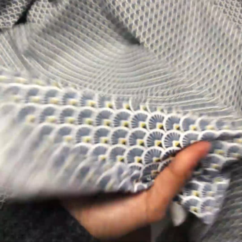 Vidéo: Cretonne 100% coton - Éventail marine
