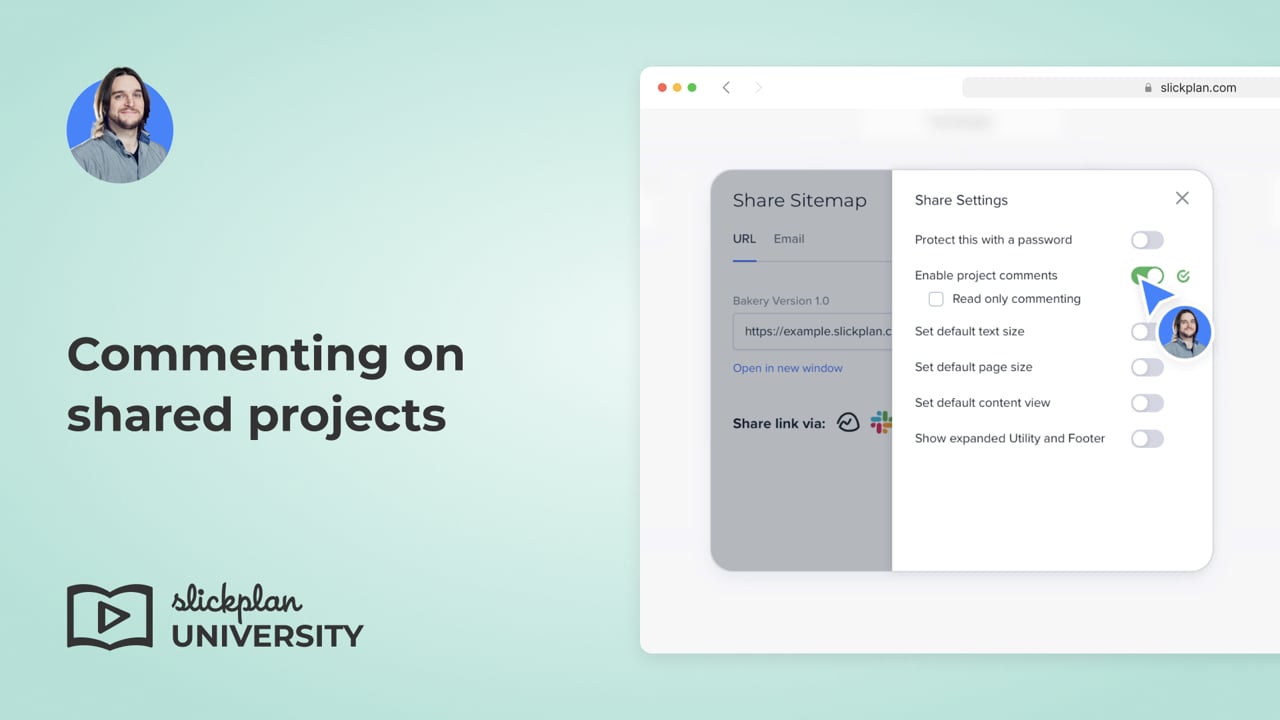 Commenting on shared projects