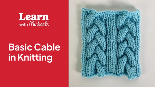 How to Knit a Very Basic Cable for Knitting Expert-Led Craft Tutorial ...