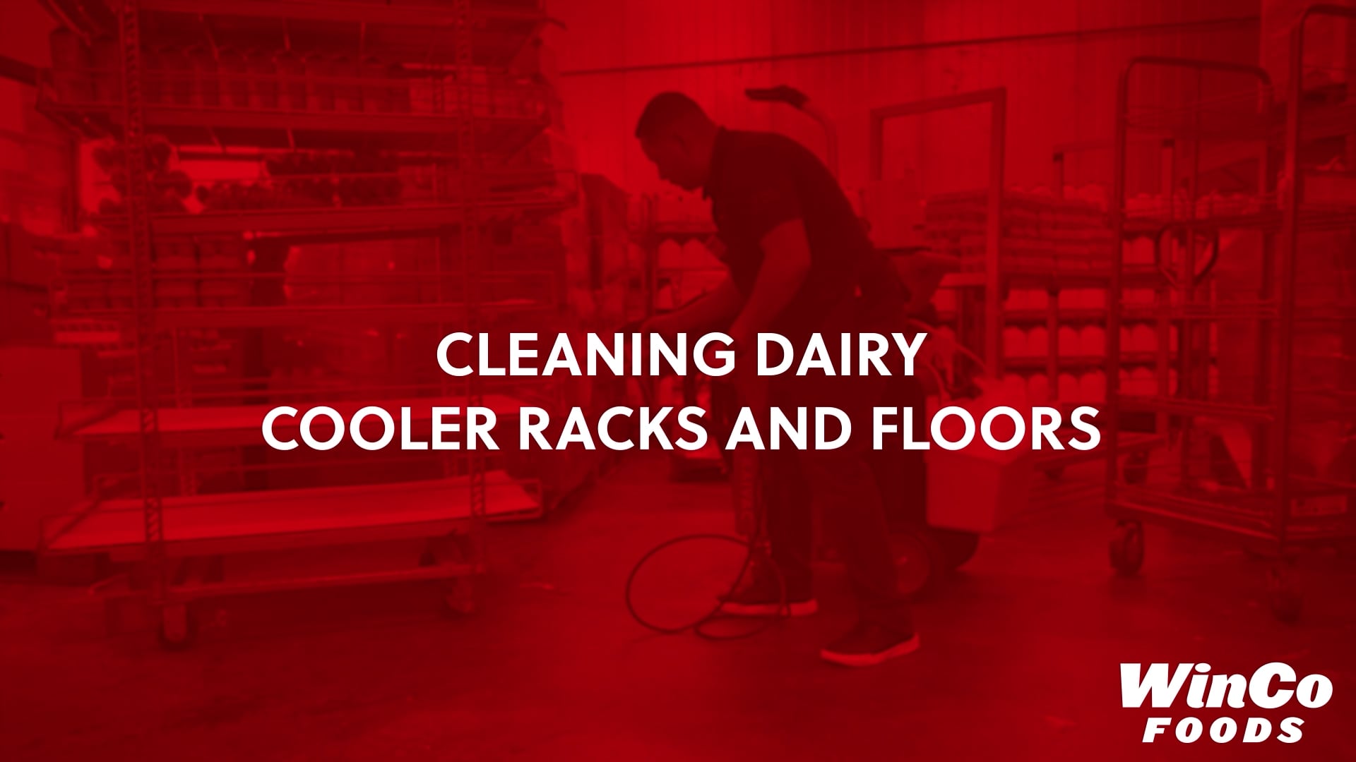 Cleaning Dairy Cooler Racks and Floors - video thumbnail