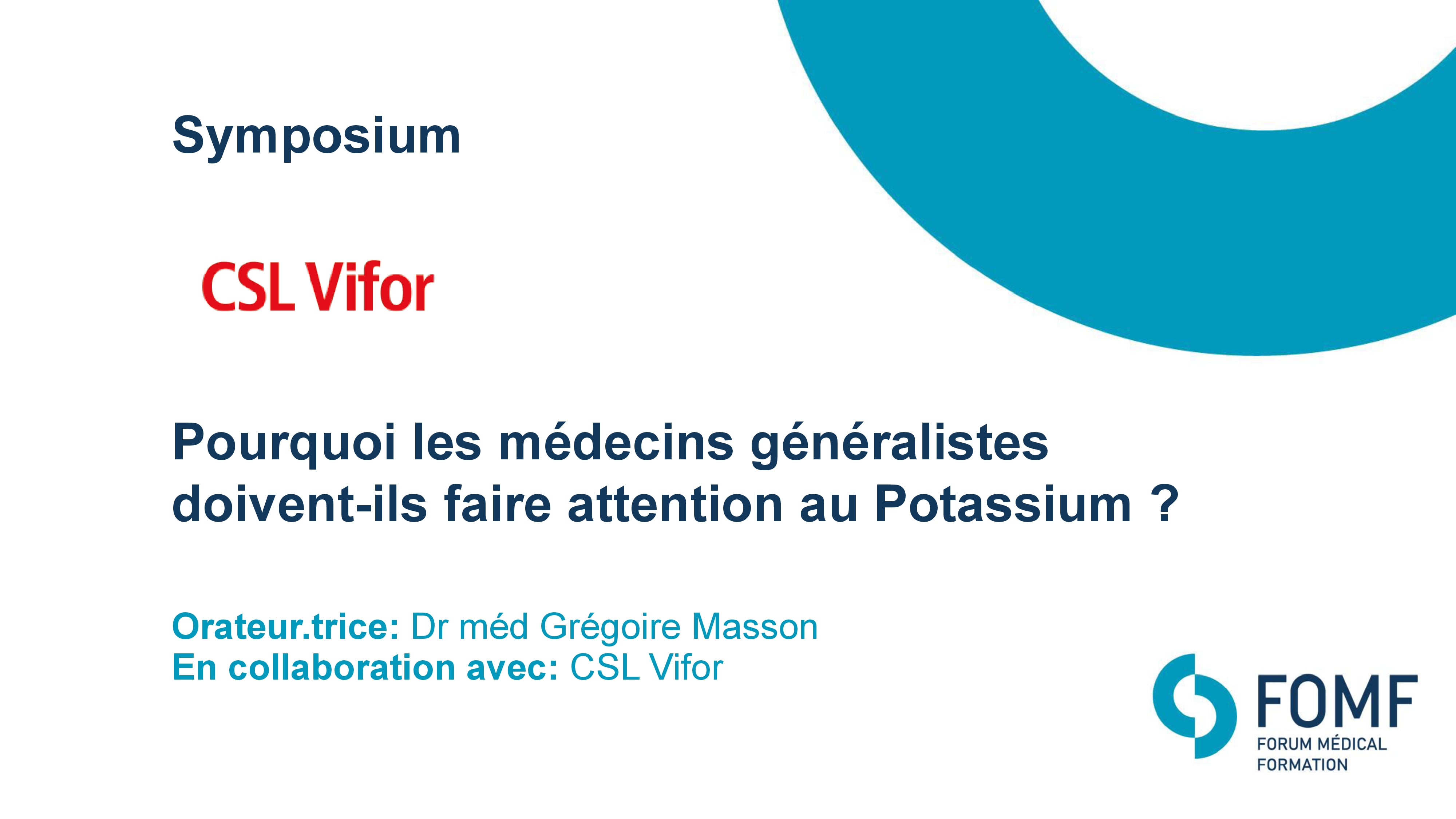 Pourquoi les médecins généralistes doivent-ils faire attention au Potassium ? 