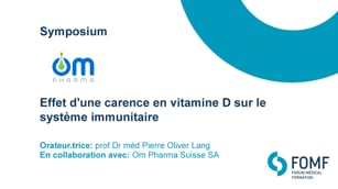Effet d'une carence en vitamine D sur le système immunitaire 