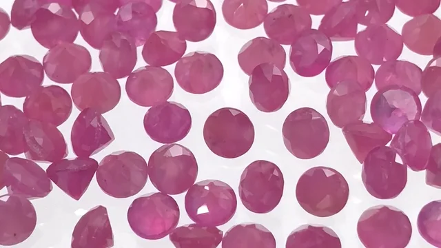 宝石質ピンクサファイア AAA ルース ラウンドファセットカット5×5mm 2