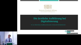 Die ärztliche Aufklärung bei Digitalisierung