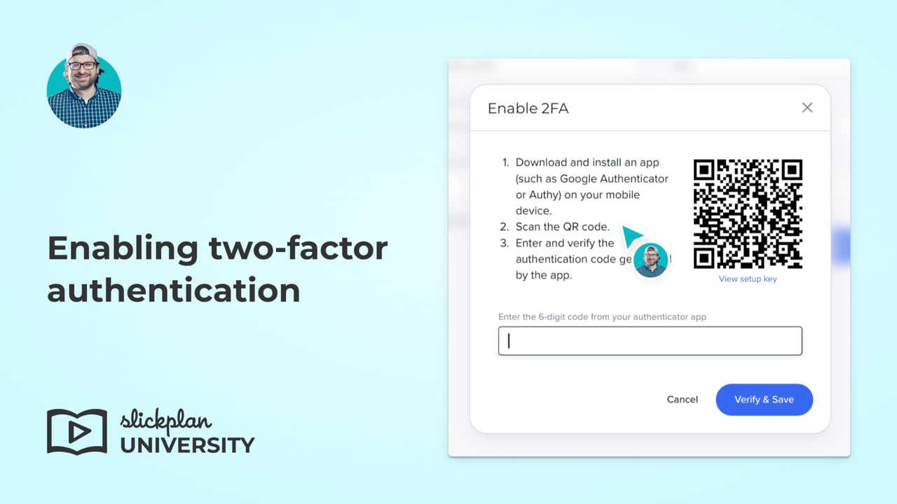 Enabling two-factor authentication