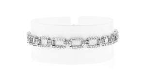 C. 1990 Vintage 4.00 ct. t.w. Diamond Link Bracelet in 14kt White Gold