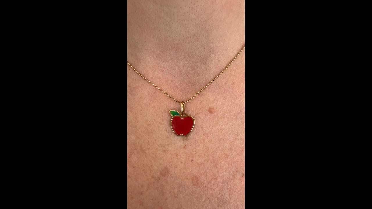 Tiffany & Co Apple Pendant in 18k Yellow Gold – Filigree Jewelers